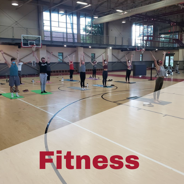Fitness Yoga Class on BBall courts