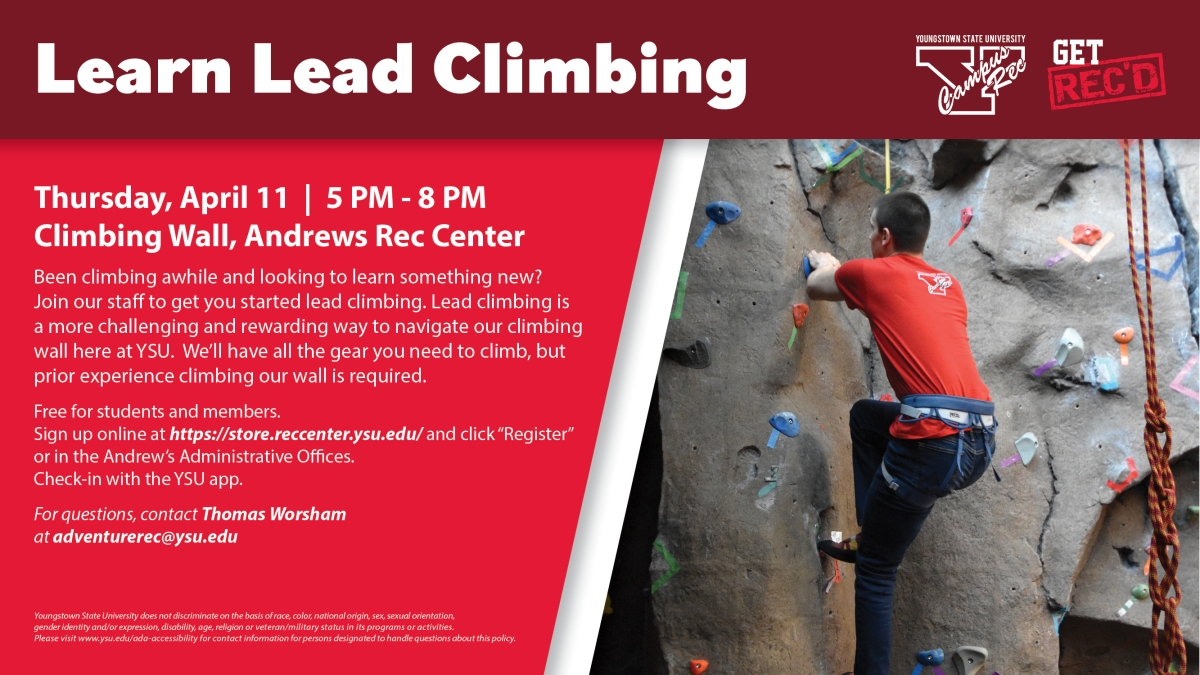learn to lead climb