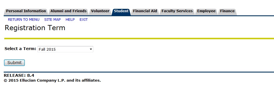 Under e-services for students, select register for classes.