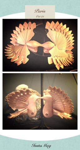 Hummingbird sculptures made out of wood