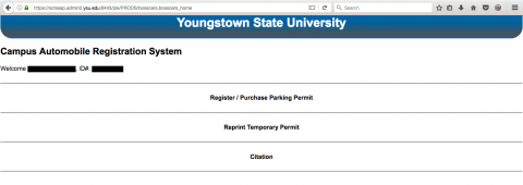 Campus Automobile Registration System