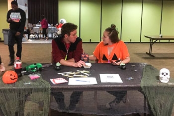 YSU RHA Halloween Party Sign-in Booth