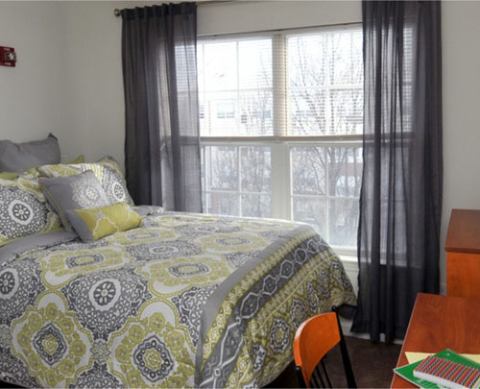 bed and desk