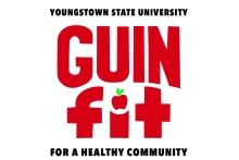 Logo: Youngstown State University Guin Fit - For a healthy community