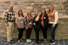 YSU Delegation members:  Levi Binsley-Smith, Andrea Tharp, Amy Weaver, Amy Cossentino, Mollie Hartup and Jenna Binsley-Smith