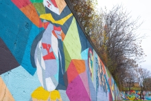 Photo of the Andrews Ave. mural