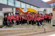 Students, faculty, and staff from YSU’s Williamson College of Business Administration at the annual United We Care volunteer event