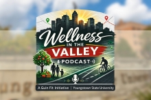 Logo for Wellness in the Valley Podcast a Guin Fit Initiative