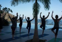 Sun rise yoga in Costa Rica