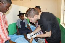 A nursing student in Haiti