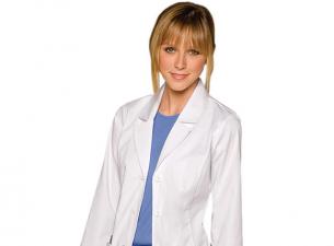 nurse in white coat 