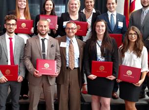 Eleven business students, nine from Youngstown State University and two from the University of Akron