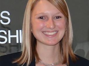 Megan Evans of Boardman, Ohio, a senior Youngstown State University sociology, linguistics and Engli