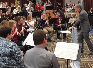 Stephen L. Gage, professor of Music and director of Bands and Orchestra at YSU’s Dana School of Musi