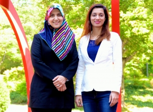 New YSU faculty members, Hoda Atef Yetka and Nazanin Naderi