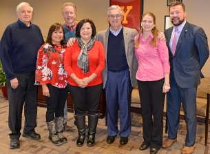 Representatives from the Youngstown General Duty Nurses Association met recently with YSU President 