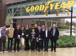 Williamson College of Business Students visiting Goodyear 