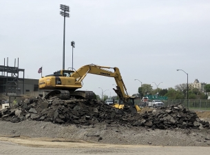 Construction happening at Youngstown State University 