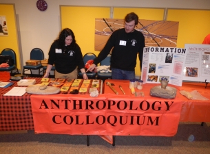YSU's Anthropology Colloquium table