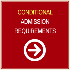 Conditional Admission Requirements