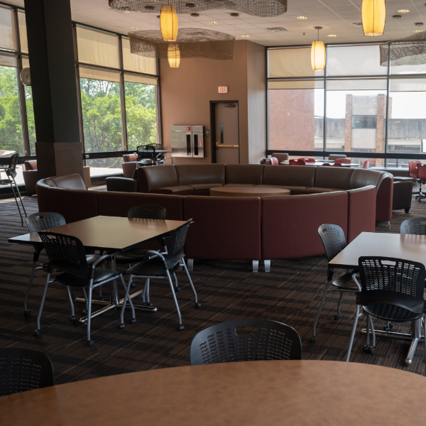 photo of debartolo hall longue area