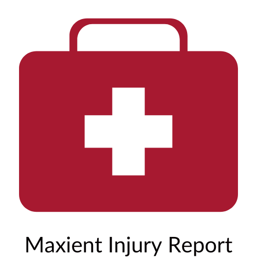 First-Aid kit icon that will take you to the Maxient Injury Report