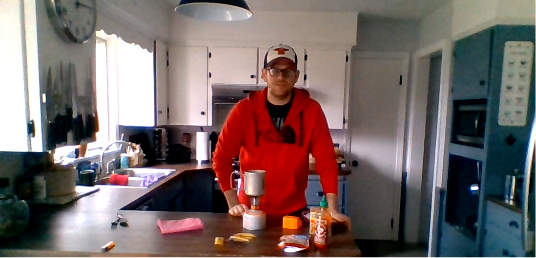 RJ in his kitchen