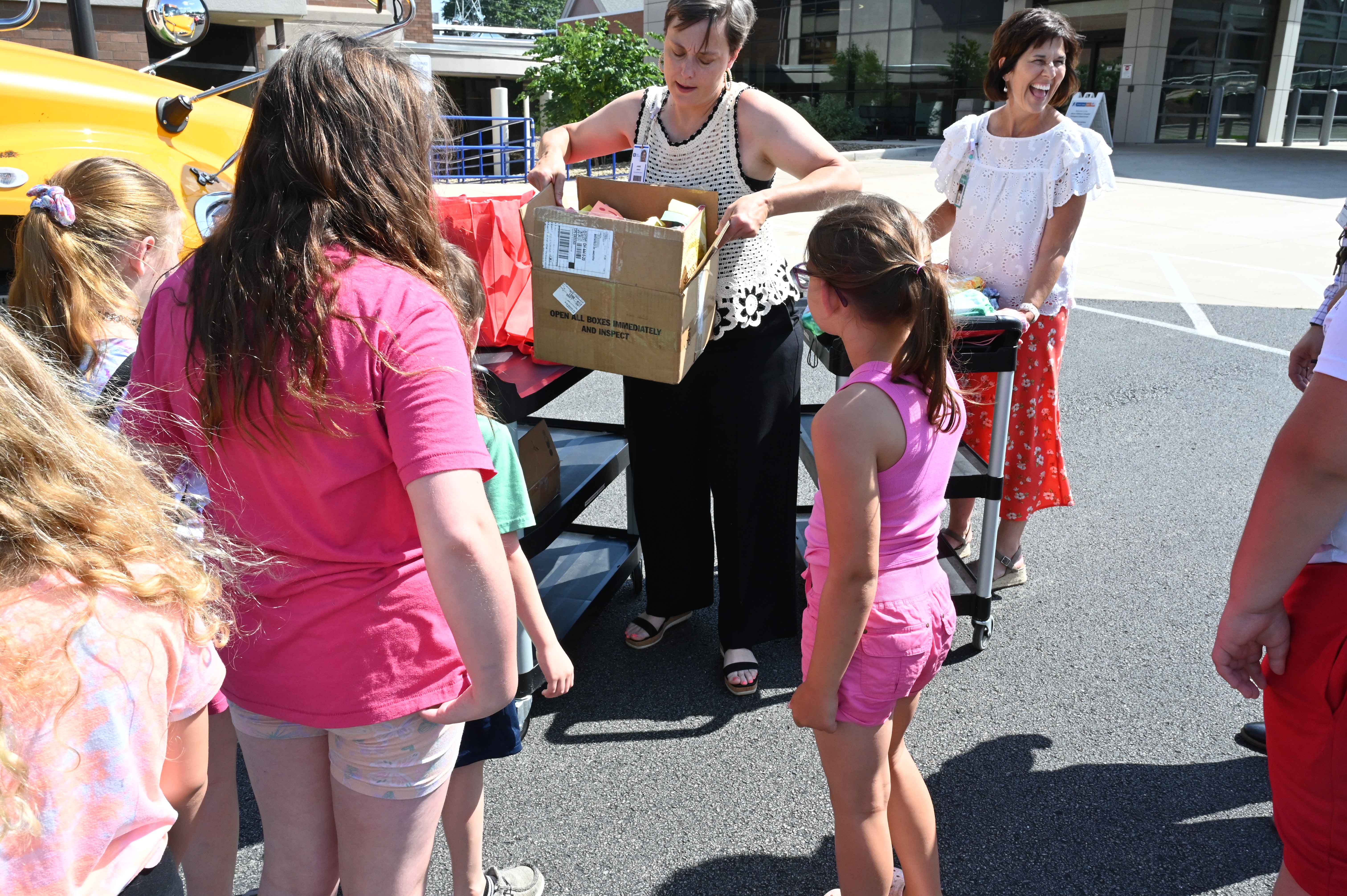 Students participating in the program